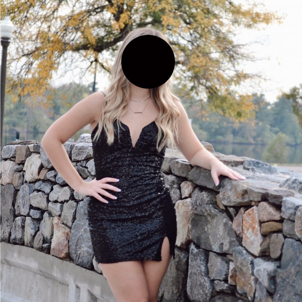 Black homecoming dress size small